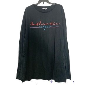 ASOS London Black Long Sleeve Tee